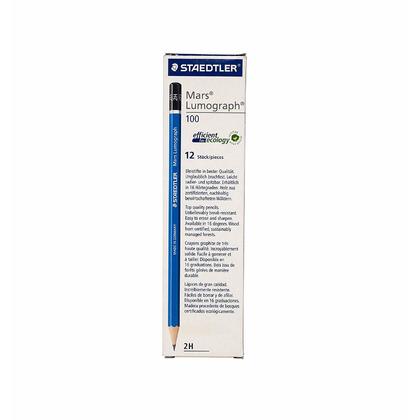Staedtler® Mars® Lumograph® Drawing Sketching Pencils, 12/Pack - 2H