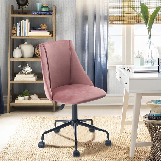 Homycasa Adjustable Velvet Office Chair