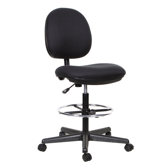 TygerClaw 21.26-in x 27.5-in Black Office Chair