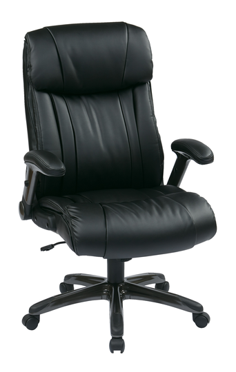 Work Smart™ Black Leather Office Chair