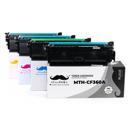 Compatible HP Color LaserJet Enterprise M552dn Toner HP 508A CF360A CF361A CF363A CF362A Combo BK/C/M/Y
