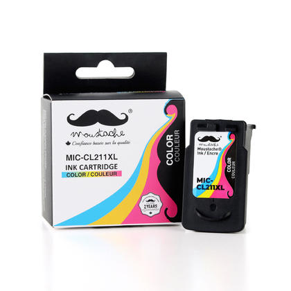 Compatible Canon CL-211XL Color Ink Cartridge High Yield by Moustache - 1/Pack