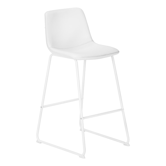 Monarch Specialties White Faux Leather Contemporary Desk Chair