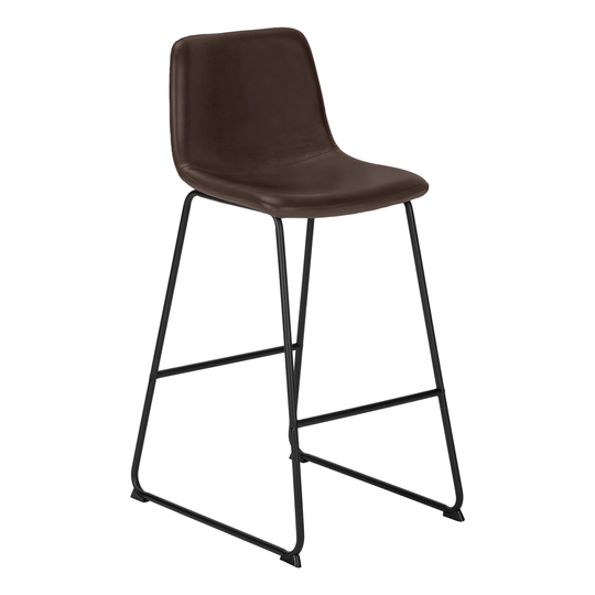 Monarch Specialties Brown Faux Leather Contemporary Desk Chair