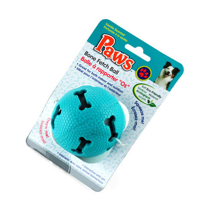 PAWS Bone Fetch Ball, 2.75", 1 Randomized Color Per Pack