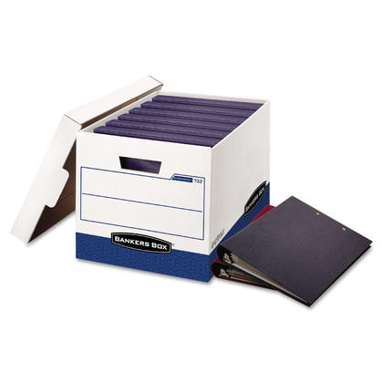 Bankers Box@ Binderbox Letter/Legal Size Heavy-Duty Storage Box, 12/Pack (0073301)