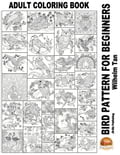 Adult Coloring Book: Bird Pattern For Beginners