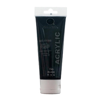 Marie's Acrylic Color, 75ml Tube - #793 Black