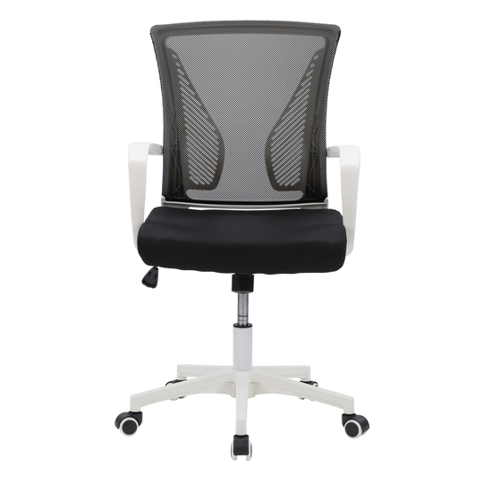 CorLiving Workspace Black and White Ergonomic Adjustable Height Swivel Desk Chair