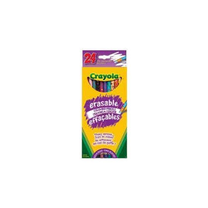 Crayola@ Erasable Coloured Pencils - 24 Colours 722512