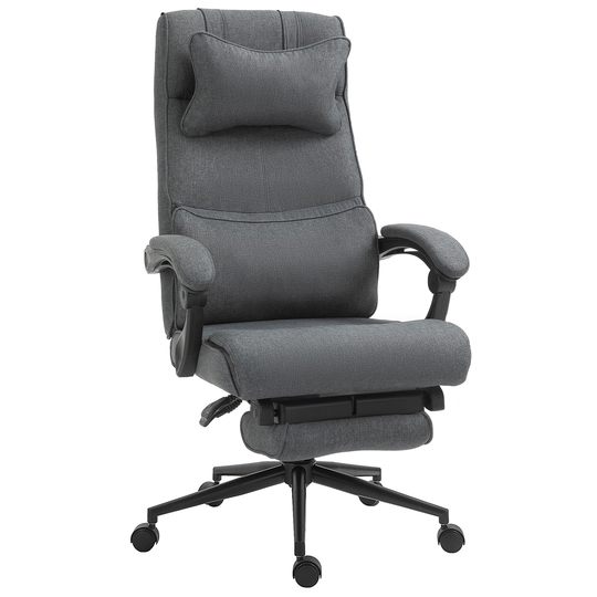 Vinsetto Dark Grey Contemporary Adjustable Height Swivel Ergonomic Office Chair