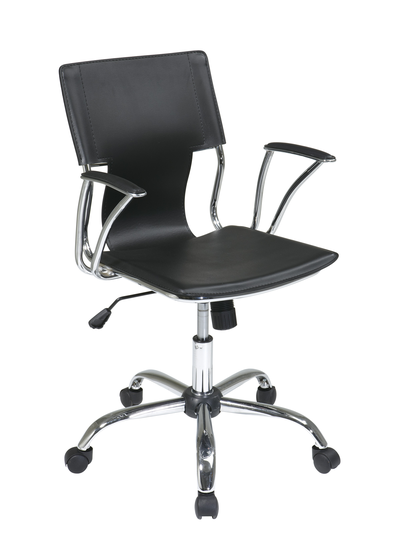 Work Smart™ 34.25-in x 17.50-in Black Foam Chair