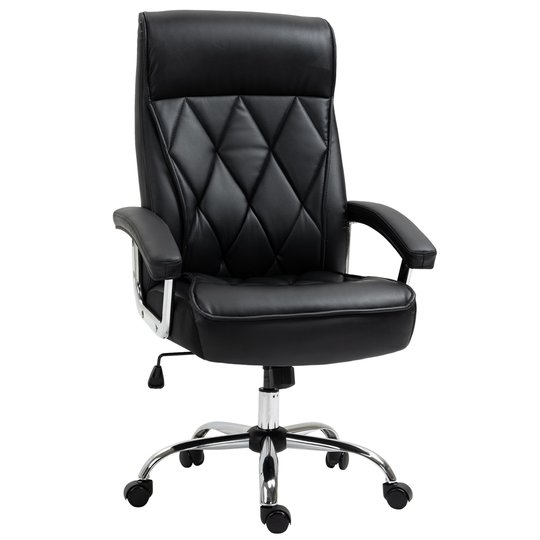 Vinsetto Contemporary Adjustable Height Swivel Black Ergonomic Office Chair