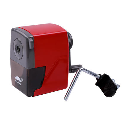 Manual Pencil Sharpener with Desk Clamp - Moustache@ - Red