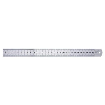 Stainless Steel Straight Ruler, 30cm - Moustache@