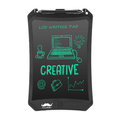 LCD Writing Tablet, Electronic Portable Magnetic Drawing & Writing Board - Moustache®