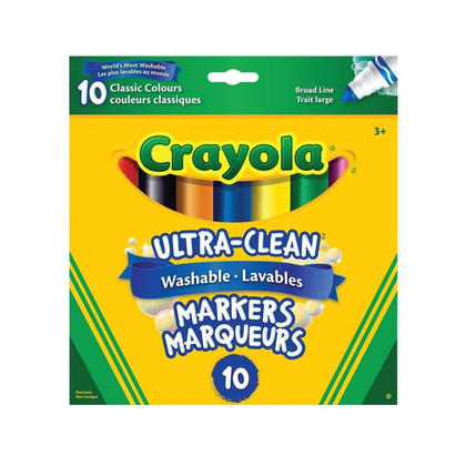 Crayola Ultra-Clean Washable Markers - Assorted Color - Classic Colours (318915)