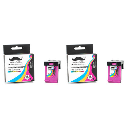 Compatible HP 65XL N9K03AN Tri-Color Ink Cartridge High Yield - Moustache® - 2/Pack