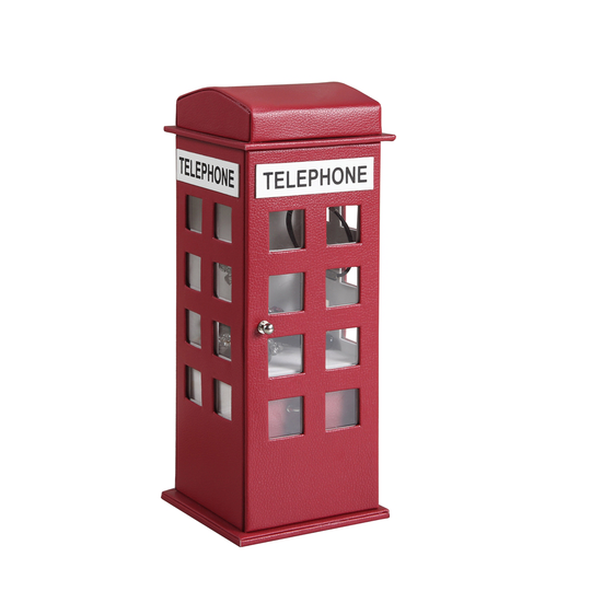 ORE International Burgundy Red Leatherette Jewelry Box