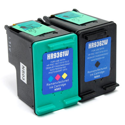 Compatible HP PhotoSmart C3110 Ink Cartridges Black and Color Combo - G&G