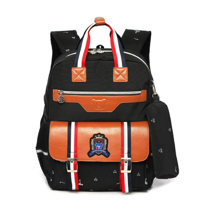 Schoolbag for Children Backpack, With Pencil Case, 15.7" x 11.8" x 5.5"