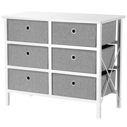 Fabric 5-Drawer Storage Organizer Unit with Fabric Bin Storage Unit - SortWise™