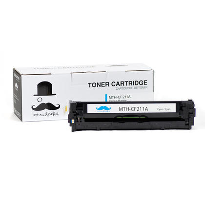 Compatible HP LaserJet Pro 200 Color M276NW Cyan Toner Cartridge - Moustache