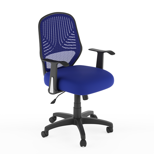 CorLiving CoreLiving 22.00-in x 19.00-in Blue Mesh Back Office Chair
