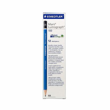Staedtler® Mars® Lumograph® Drawing Sketching Pencils, 12/Pack - 4H