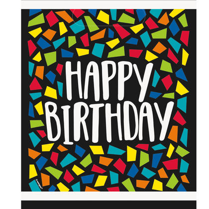 Colorful Mosaic Birthday Loot Bags, 8ct For Birthday Party