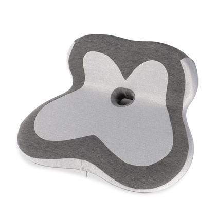 Ergonomic Memory Foam L-Shape Seat Cushion, Blue & Gray - Moustache®