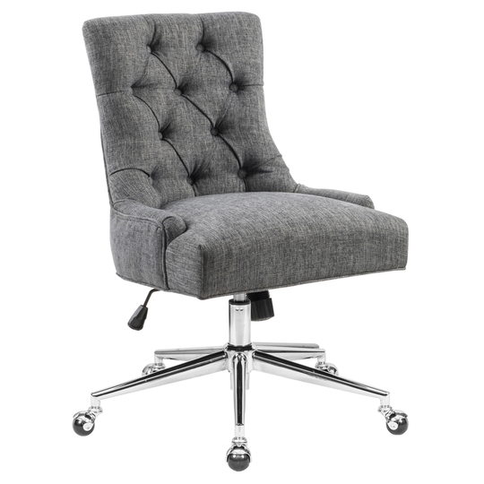 Homycasa Chaden Grey Contemporary Ergonomic Adjustable Height Swivel Desk Chair