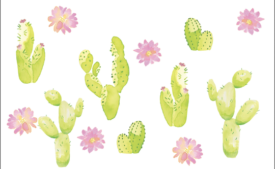 WallPops Sedona Cacti Wall Art Kit