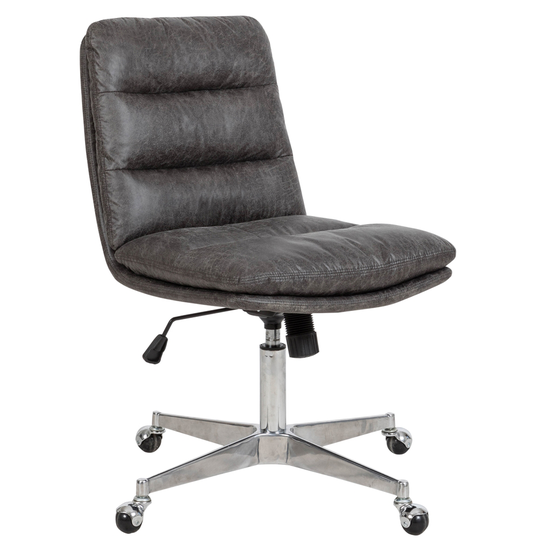 Homycasa Steffen Brown Contemporary Ergonomic Adjustable Height Swivel Desk Chair
