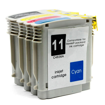 Compatible HP CP1700ps Ink HP 10 HP 11 Black and Color Combo High Yield