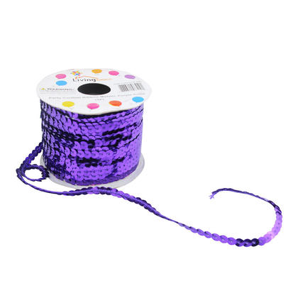 Party Confetti Ribbon Metallic Color 15Ft - Purple