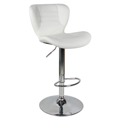 Adjustable Height Swivel Bar Stool - Moustache@ - 1/Pack, White