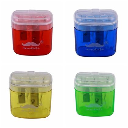 Twin-Hole Pencil Sharpener - Moustache@ - 12/Pack