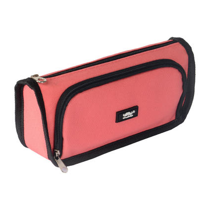 Candy Color Pencil Case with 2 Pockets - Moustache® - Pink