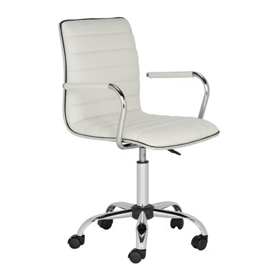 Safavieh 24-in White Jonika Desk Chair