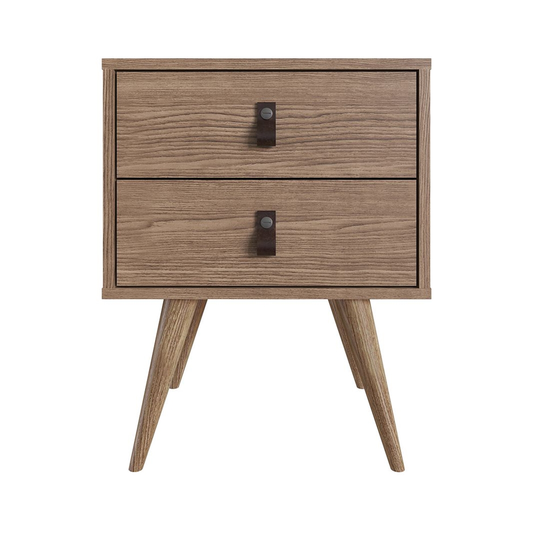 Manhattan Comfort Amber Brown Nightstand
