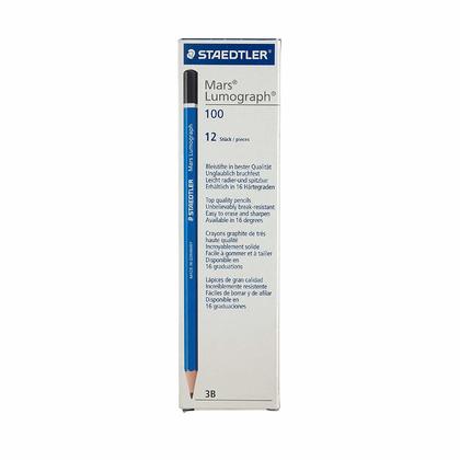 Staedtler® Mars® Lumograph® Drawing Sketching Pencils, 12/Pack - 3B