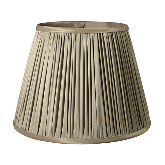 Cloth & Wire 9-in x 14-in Ash Fabric Empire Lamp Shade