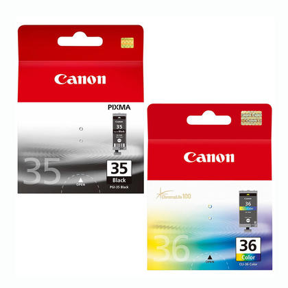 Canon PGI-35 CLI-36 Black and Color Ink Cartridge Combo