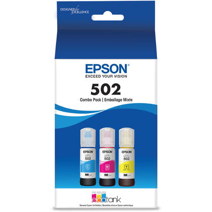 Epson T502 T502520-S Color Ink Bottle Combo C/M/Y