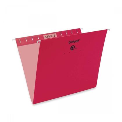 Pendaflex@ Essentials Esselte Oxford Colored Hanging File Folders - Red ,Letter 486589