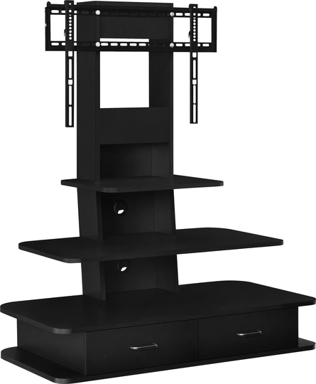 Ameriwood Home Galaxy TV Stand - Mount and Drawers for TVs up to 70" -Black