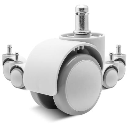 Universal Computer Desk Chair Color Casters, Set of 5 - Gray