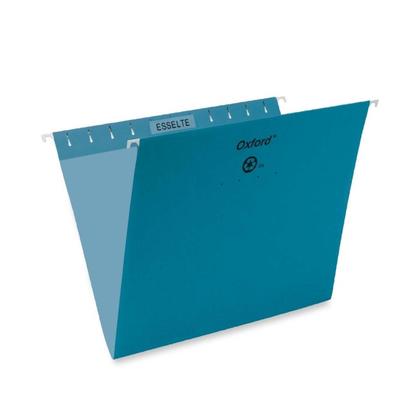 Pendaflex@ Essentials Esselte Oxford Colored Hanging File Folders - Teal ,Letter 486597