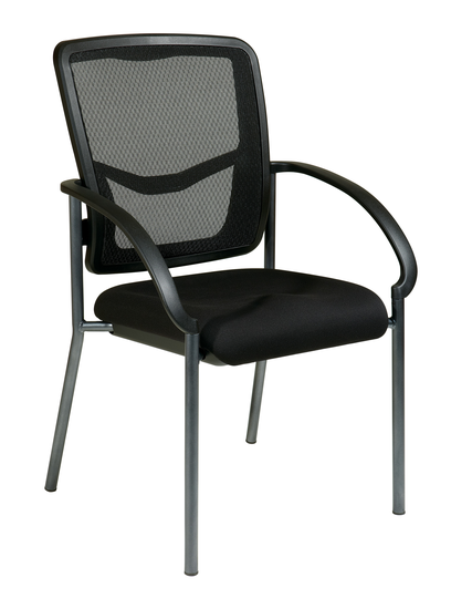 OSP Designs ProGrid Office Chair - Black - 37.75-in x 24.5-in